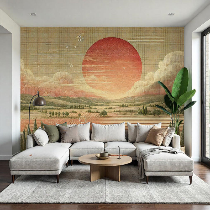 Material-Inspired Accent Wall Prints