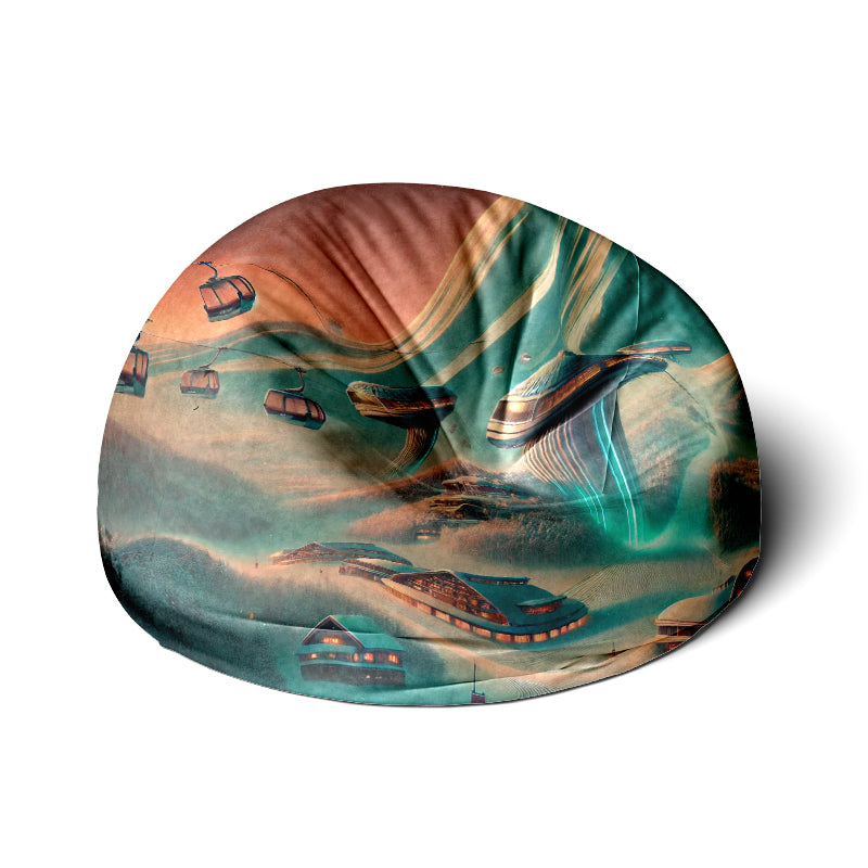 Ski Destination Bean Bag Chair – Stylish, Comfortable & Compact 28”