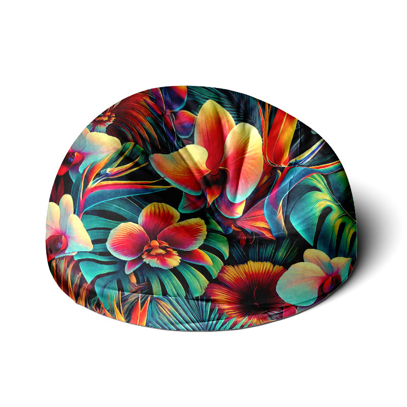 Bean Bag with Floral & Leaf Prints - 28" Relaxation Seat