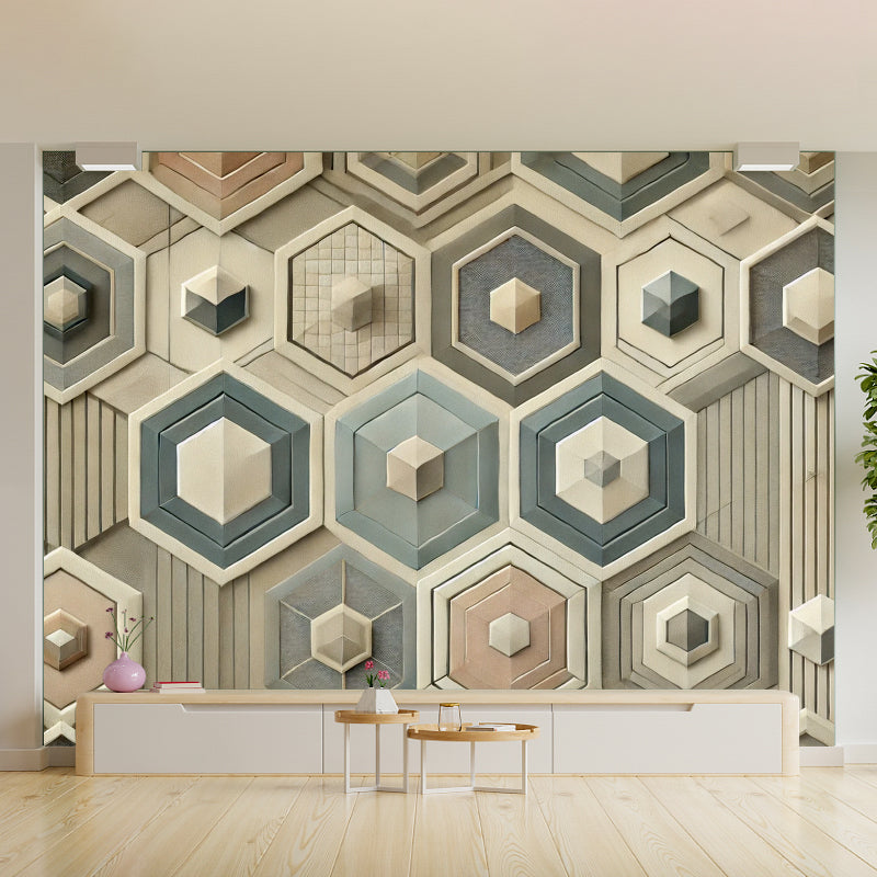 Symmetrical Geometric Accent Wall Prints