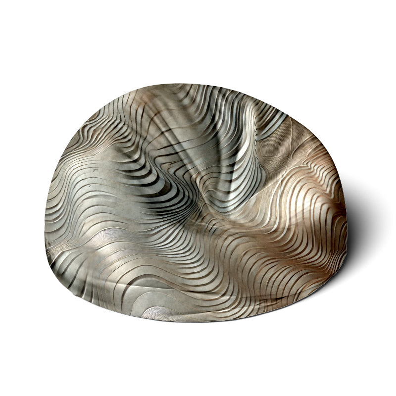 Metallic Effect Print Bean Bag