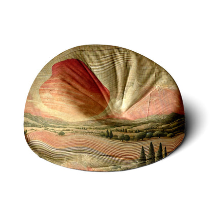 Linen Texture Printed Bean Bag