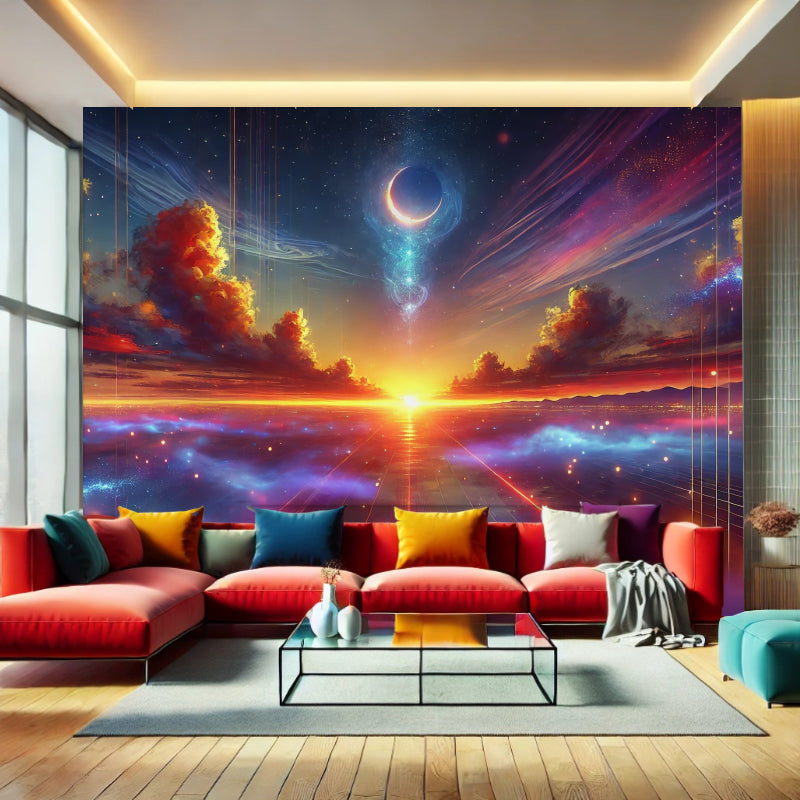 Sunset-Inspired Accent Wall Prints