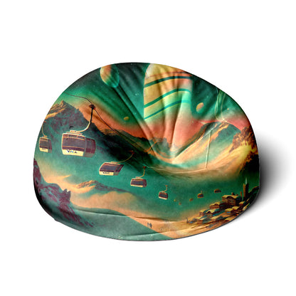 Ski Destination Bean Bag Chair – Stylish, Comfortable & Compact 28”