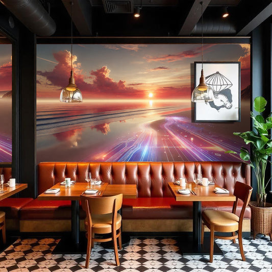 Sunset-Inspired Accent Wall Prints