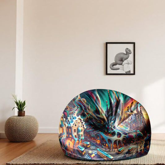 Cityscape Comfort: Printed Bean Bag Chair – Inspired by Iconic Global Cities