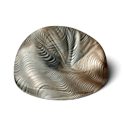 Metallic Effect Print Bean Bag